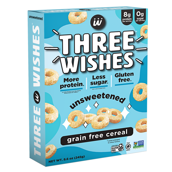 Three Wishes Grain Free Cereal - Unsweetened 8.6 Oz - Cereals