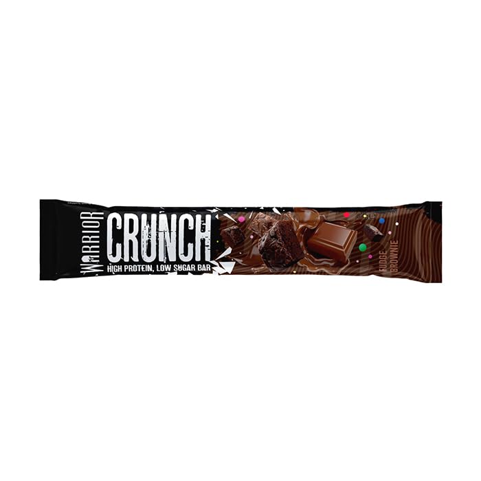 Warrior Crunch Bars - Fudge Brownie Single bar - Protein snacks