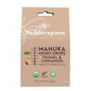 Wedderspoon Organic Manuka Honey Drops - Fennel & Cinnamon 120g - - Honey