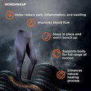 Incrediwear Women's Performance Pants - Black Large - Leggings