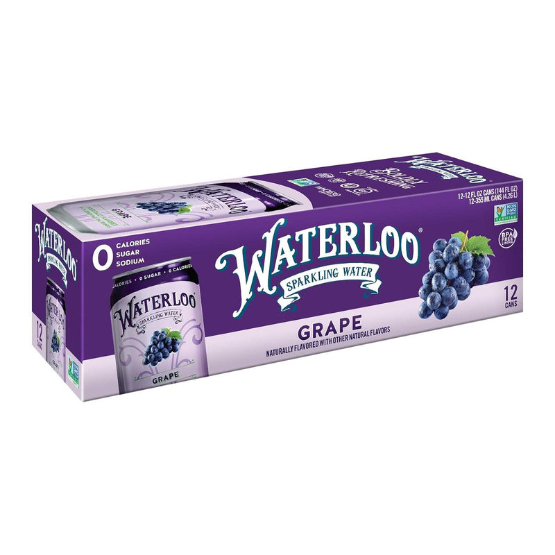 Waterloo Sparkling Water Grape / 144 fl. oz