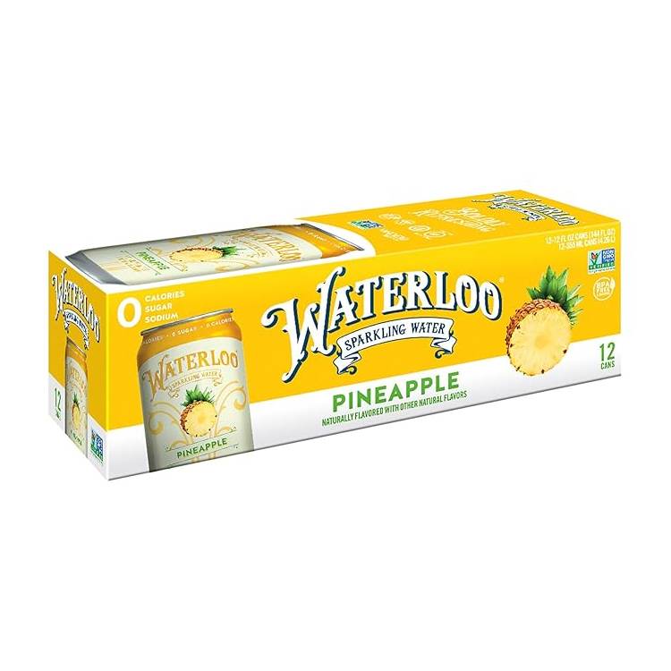Waterloo Sparkling Water Pineapple / 144 fl. oz