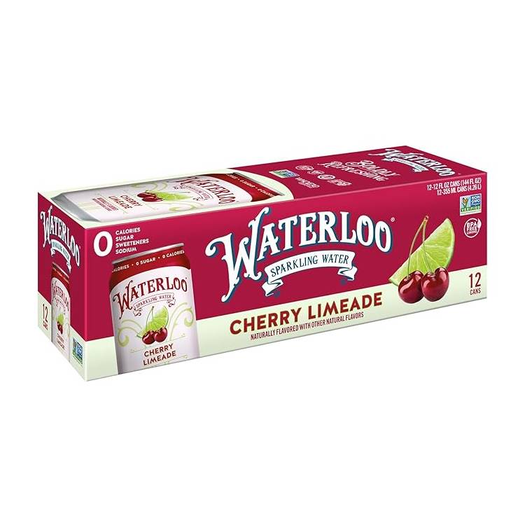 Waterloo Sparkling Water Cherry Lemonade / 144 fl. oz