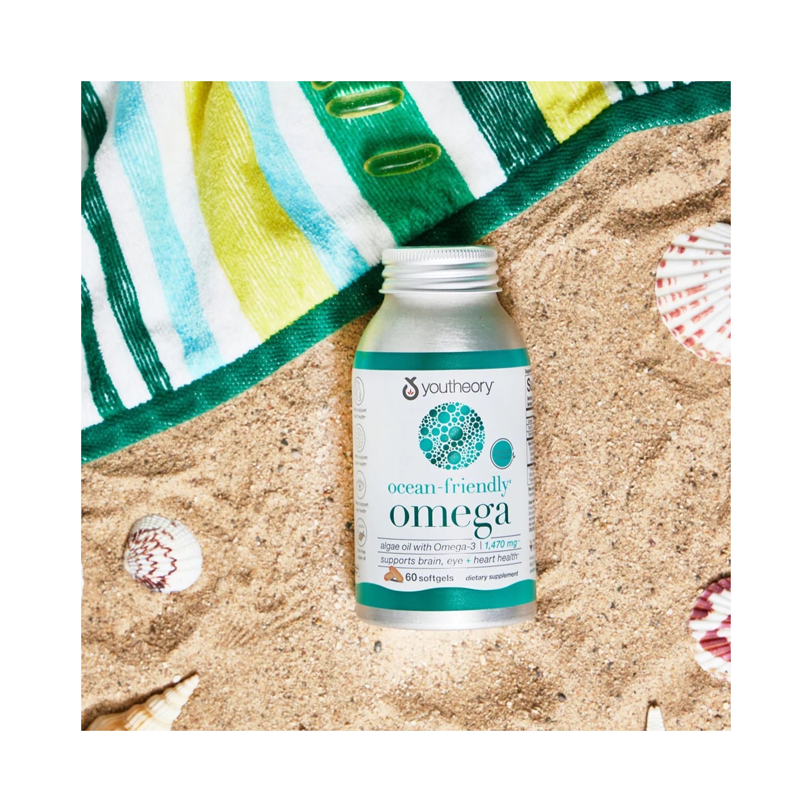 Youtheory Ocean-Friendly Omega - 60 Capsules - Omega 3