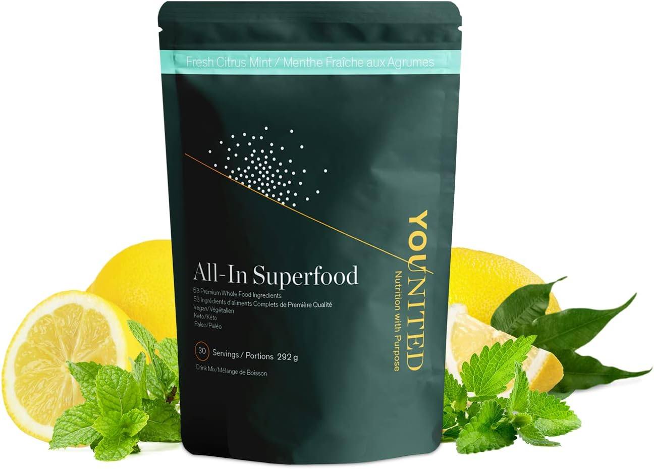 Younited All-In Superfood Citrus Mint / 30 Servings