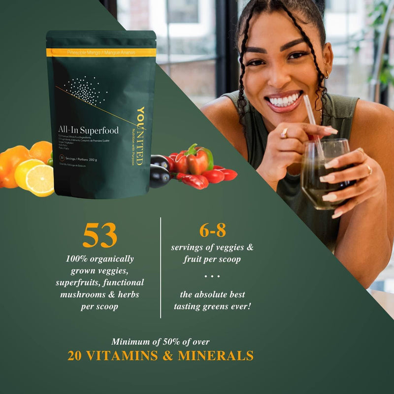 Younited All-In Superfood Pineapple Mango / 30 Servings