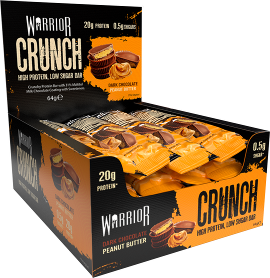 Warrior Crunch Bars, Box of 12, Dark Chocolate Peanut Butter