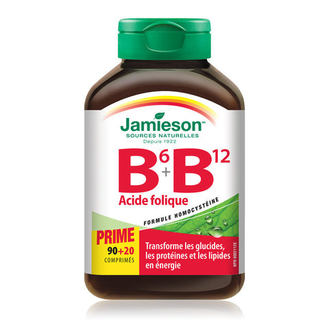 Jamieson Vitamin B6, B12 & Folic Acid