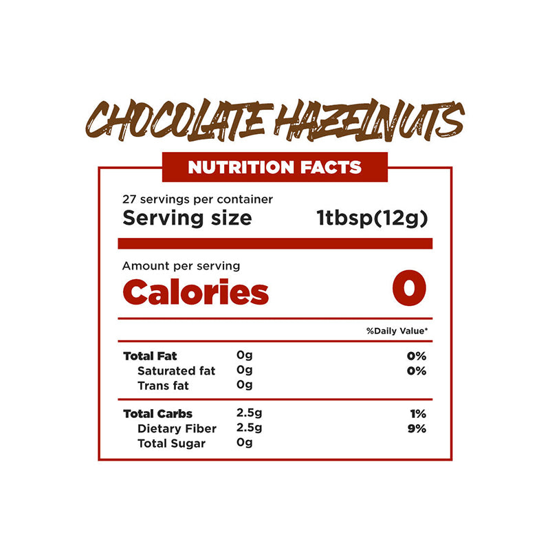 Mrs Taste Zero Calorie Chocolate Hazelnut Syrup