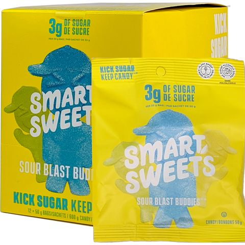 Smart Sweets Sour Blast Buddies 12 x 50g