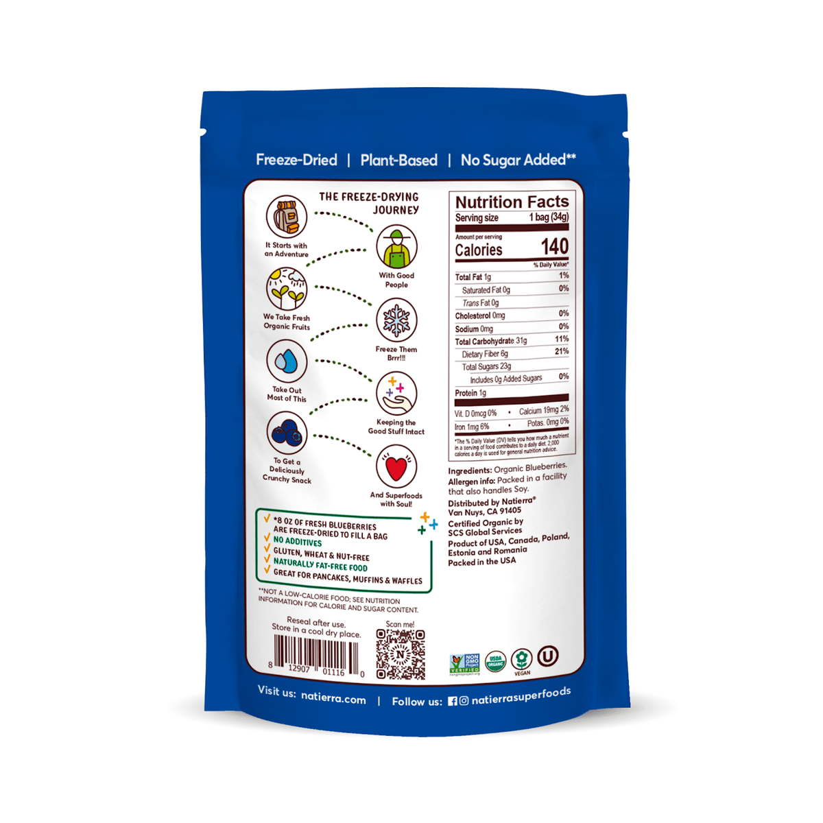 Natierra Organic Freeze-Dried Fruits