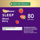 Nature's Bounty VitaBeans Sleep - Mixed Berry 80 Gummies - Sleep Supplement