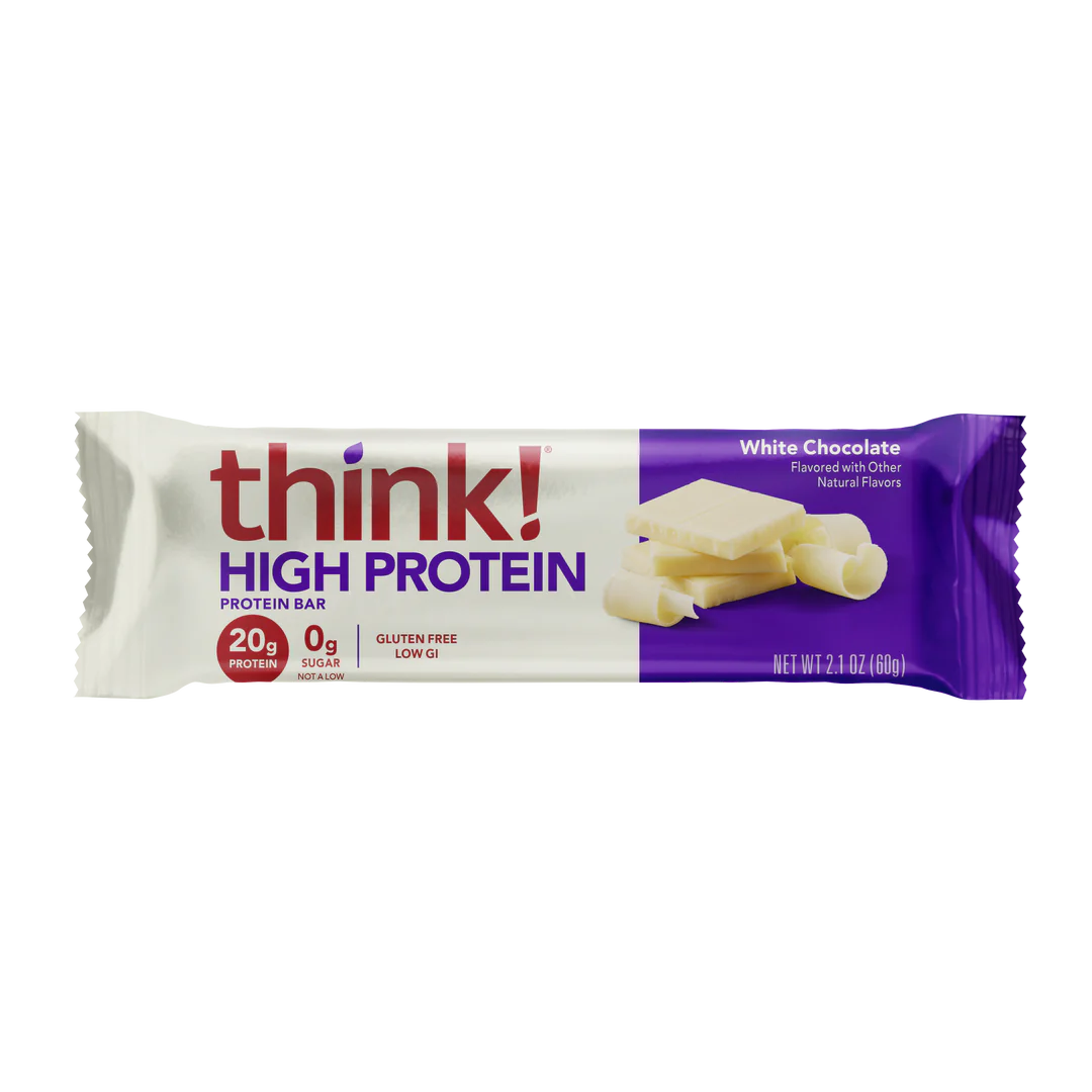 Think! High Protein Bars - White Chocolate Single - - Protein snacks