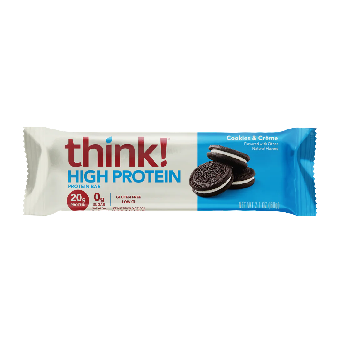 Think! High Protein Bars - Cookies & Cream Single - - Protein snacks