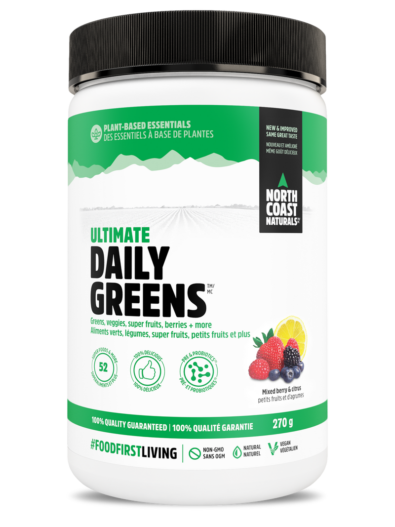 North Coast Naturals Ultimate Daily Greens - Mixed Berry & Citrus 270g - Greens