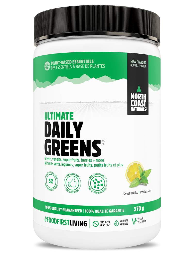 North Coast Naturals Ultimate Daily Greens - Sweet Iced Tea 270g - Greens