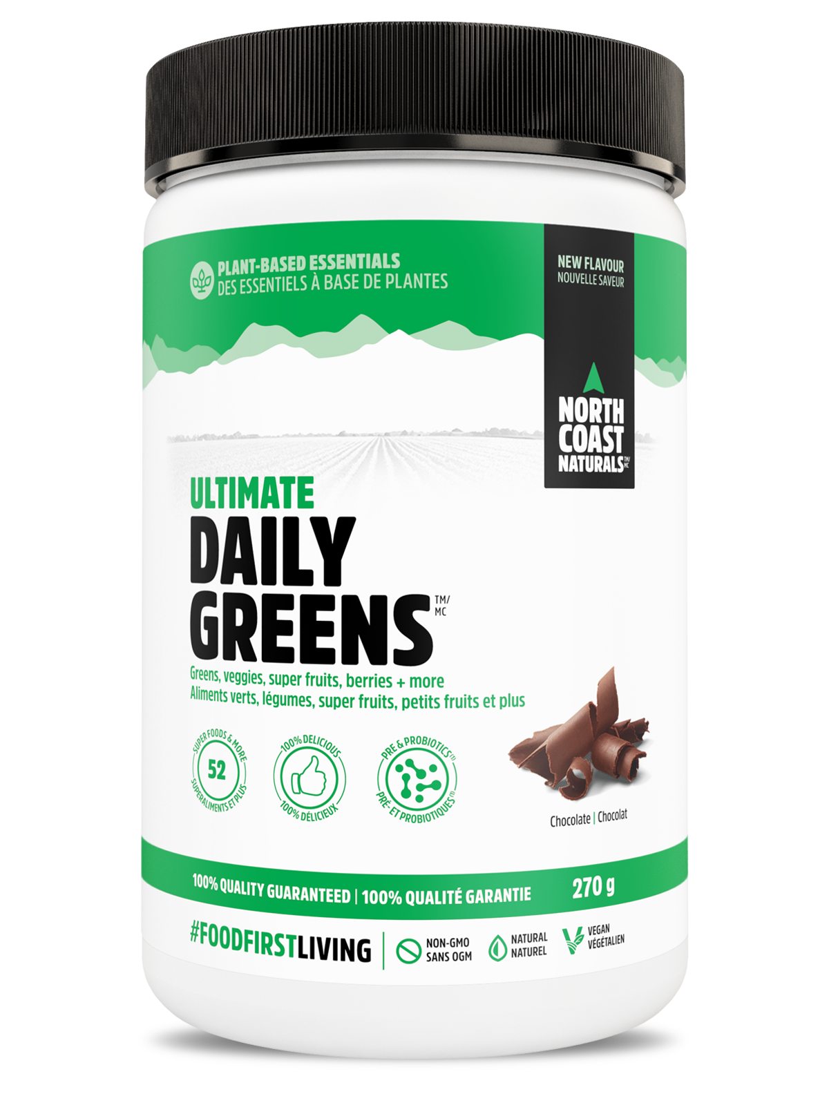 North Coast Naturals Ultimate Daily Greens - Chocolate 270g - Greens