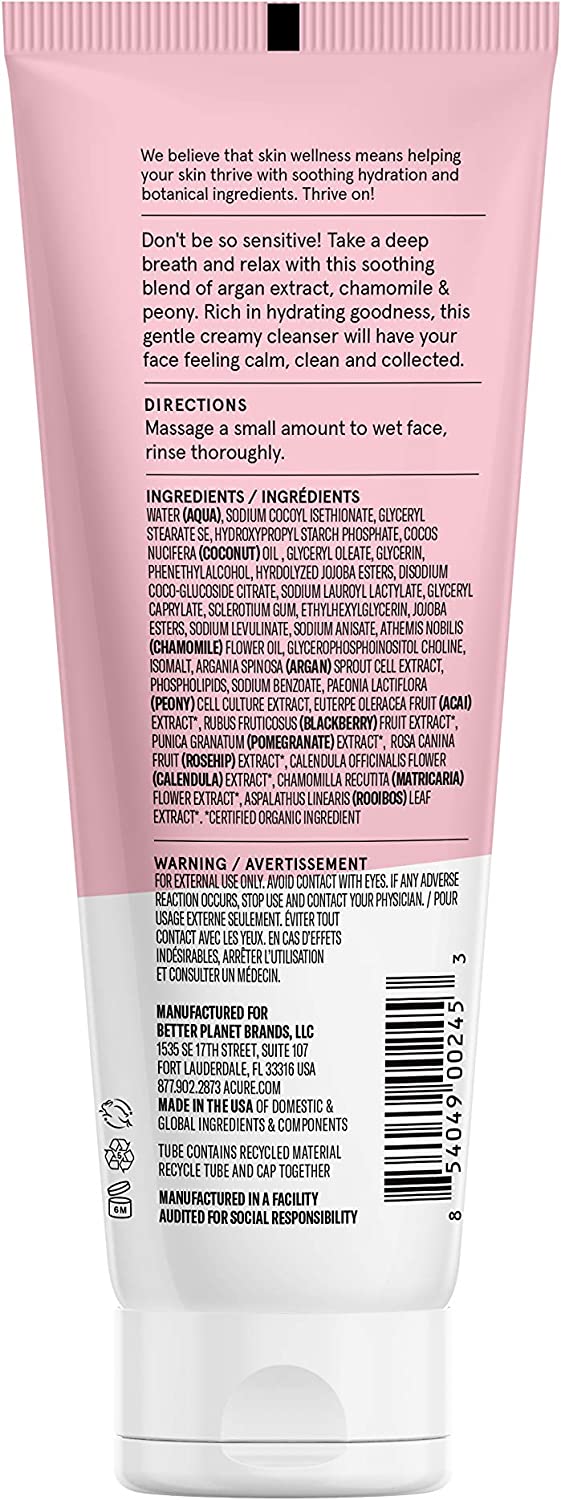 Acure Soothing Cleansing Cream 118ml