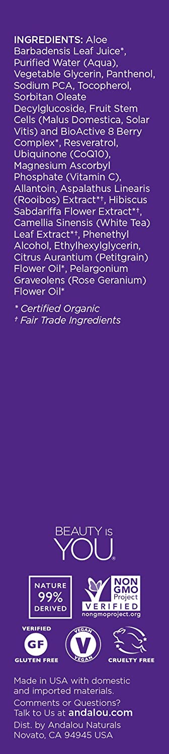 ANDALOU NATURALS Blossom & Leaf Toning Refresher - 178ml - Skin Care