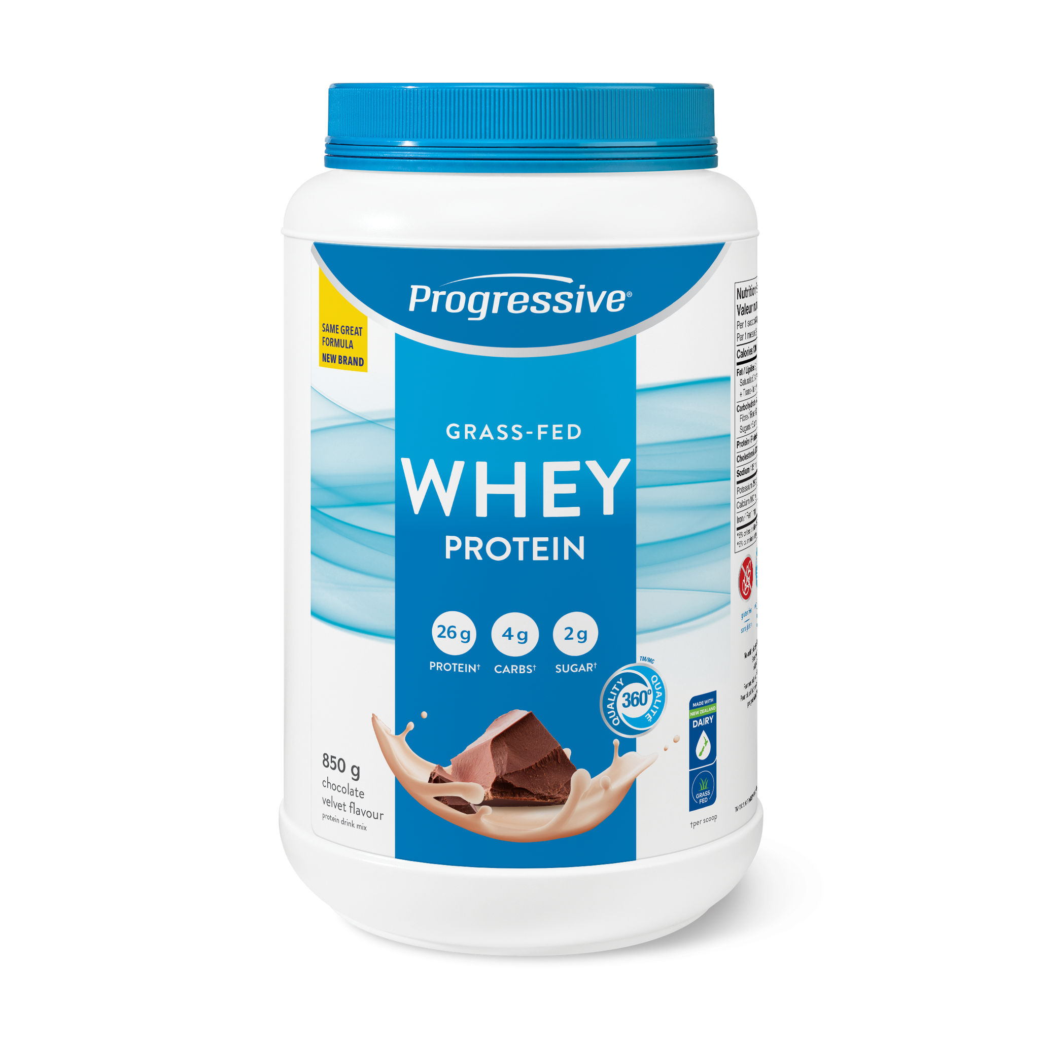 Progressive Grass Fed Whey Protein chocolate 850g