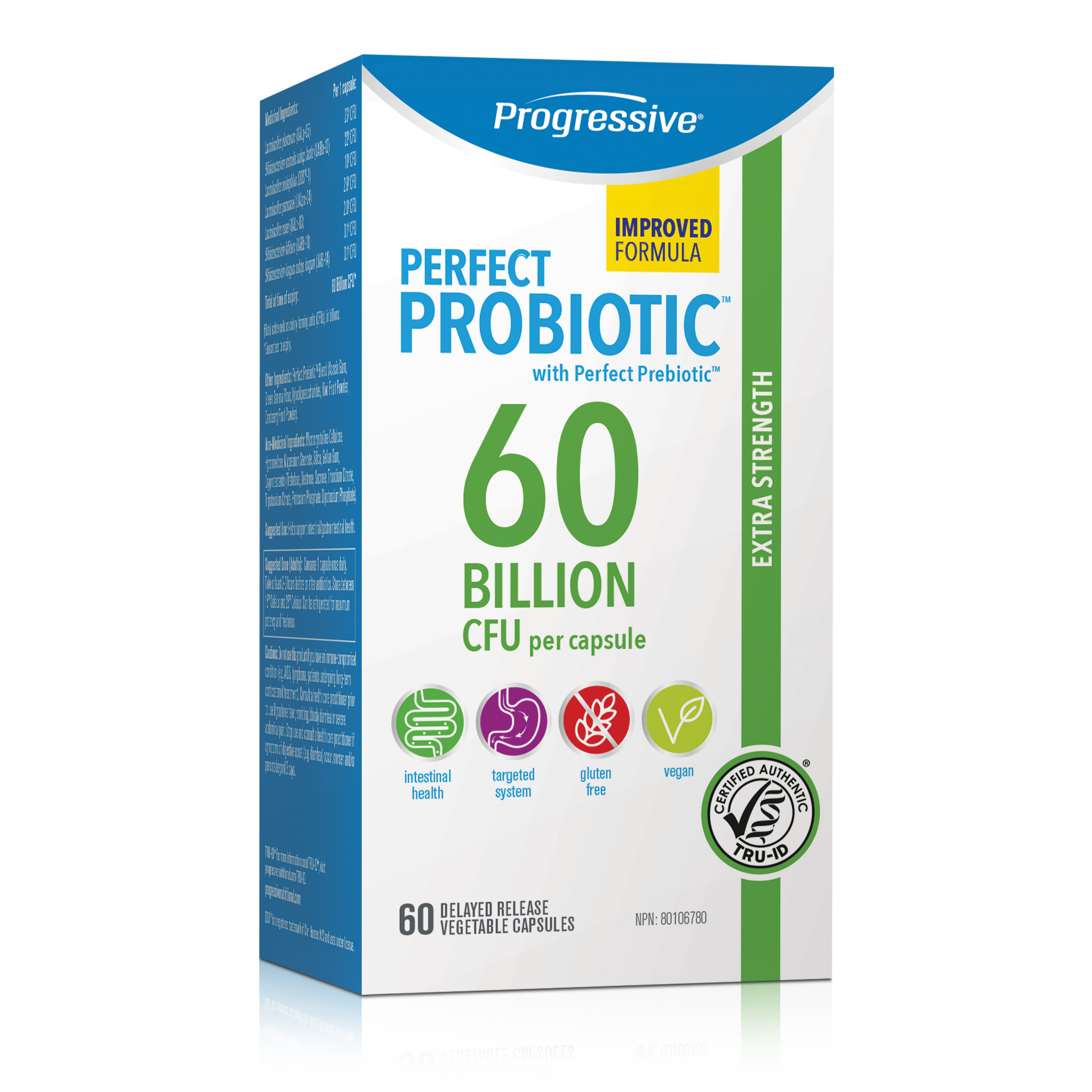 Progressive Perfect Probiotic 60B 60 vegetable capsules