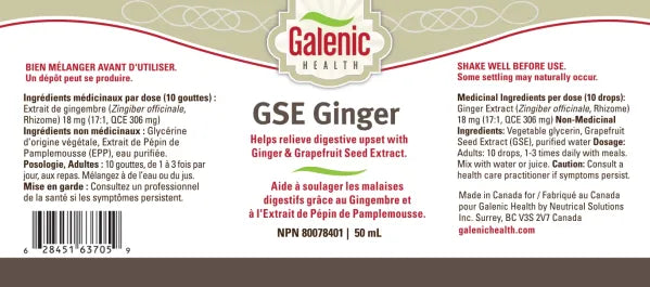 Galenic Health GSE w/Ginger Drops