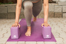 Halfmoon Deluxe Studio Yoga Mat - Plum 6 mm - Yoga Mat