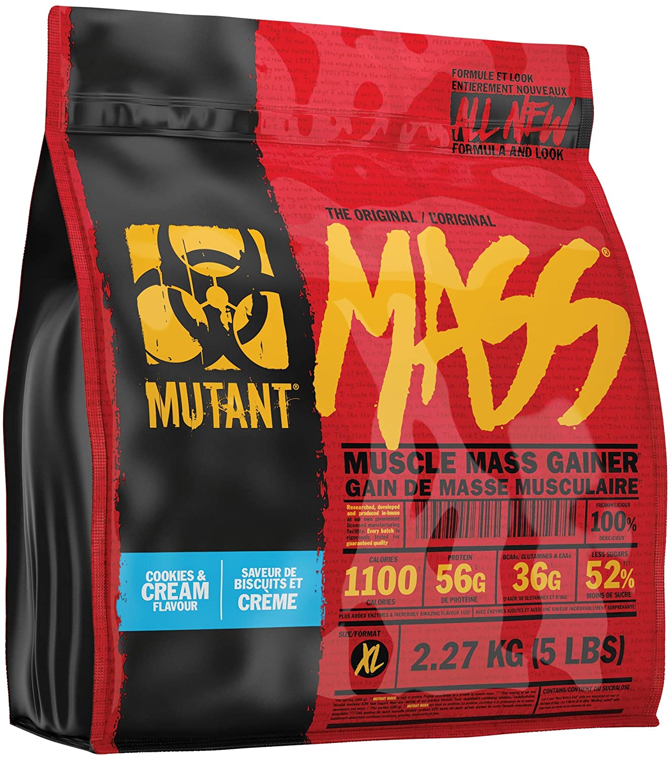 Mutant Mass Cookies and Cream / 5 lbs