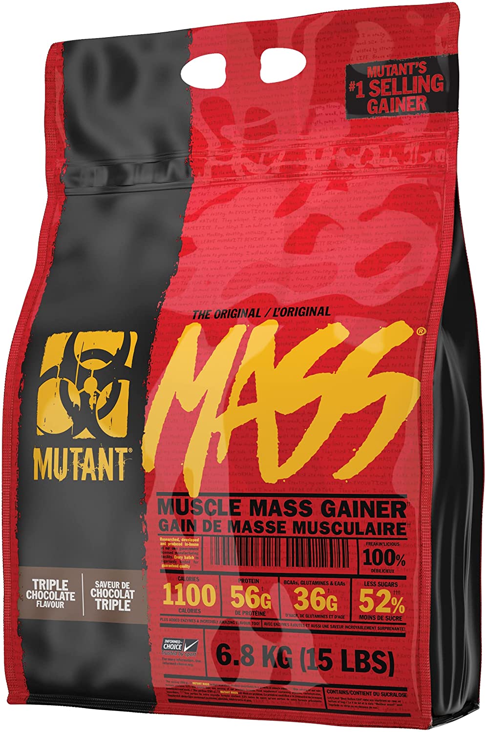 Mutant Mass Triple Chocolate / 15 lbs, SNS Health, Sports Nutrition