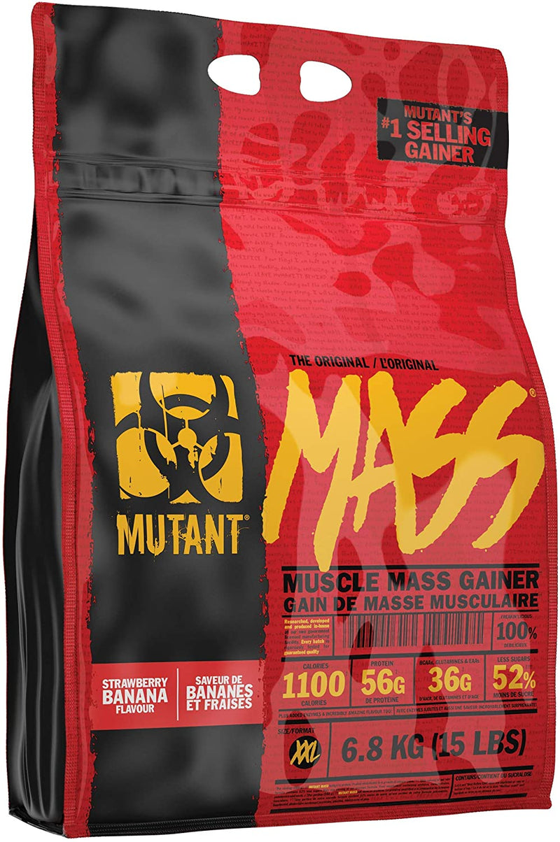 Mutant Mass Strawberry Banana / 15 lbs, SNS Health, Sports Nutrition