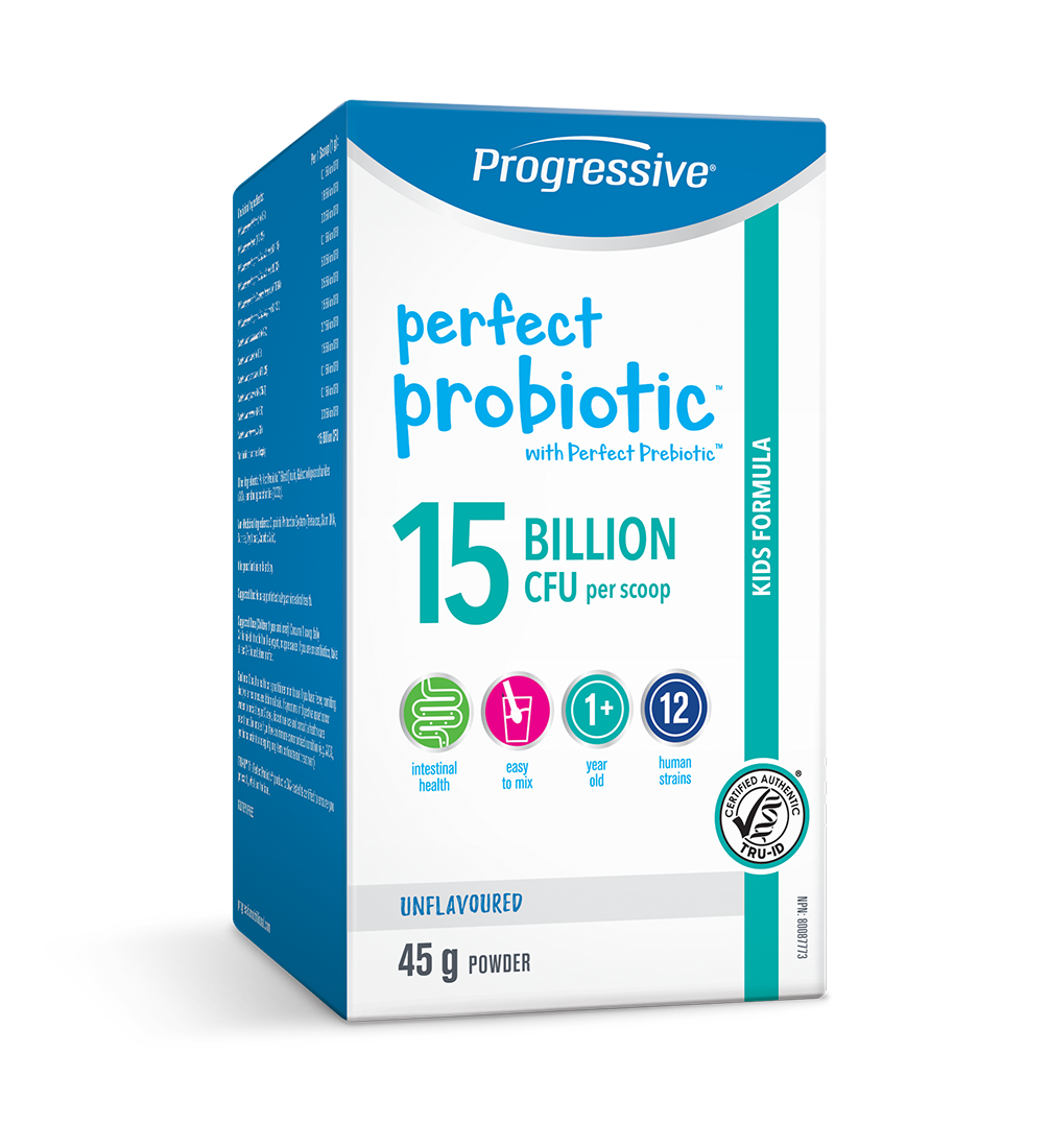 Progressive Perfect Probiotic Powder for Kids 15 Billion with Perfect Prebiotic - 45g Unflavoured - Probiotics