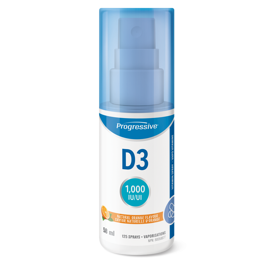 Progressive D3 Spray Natural - 58ml Orange - - Vitamin D