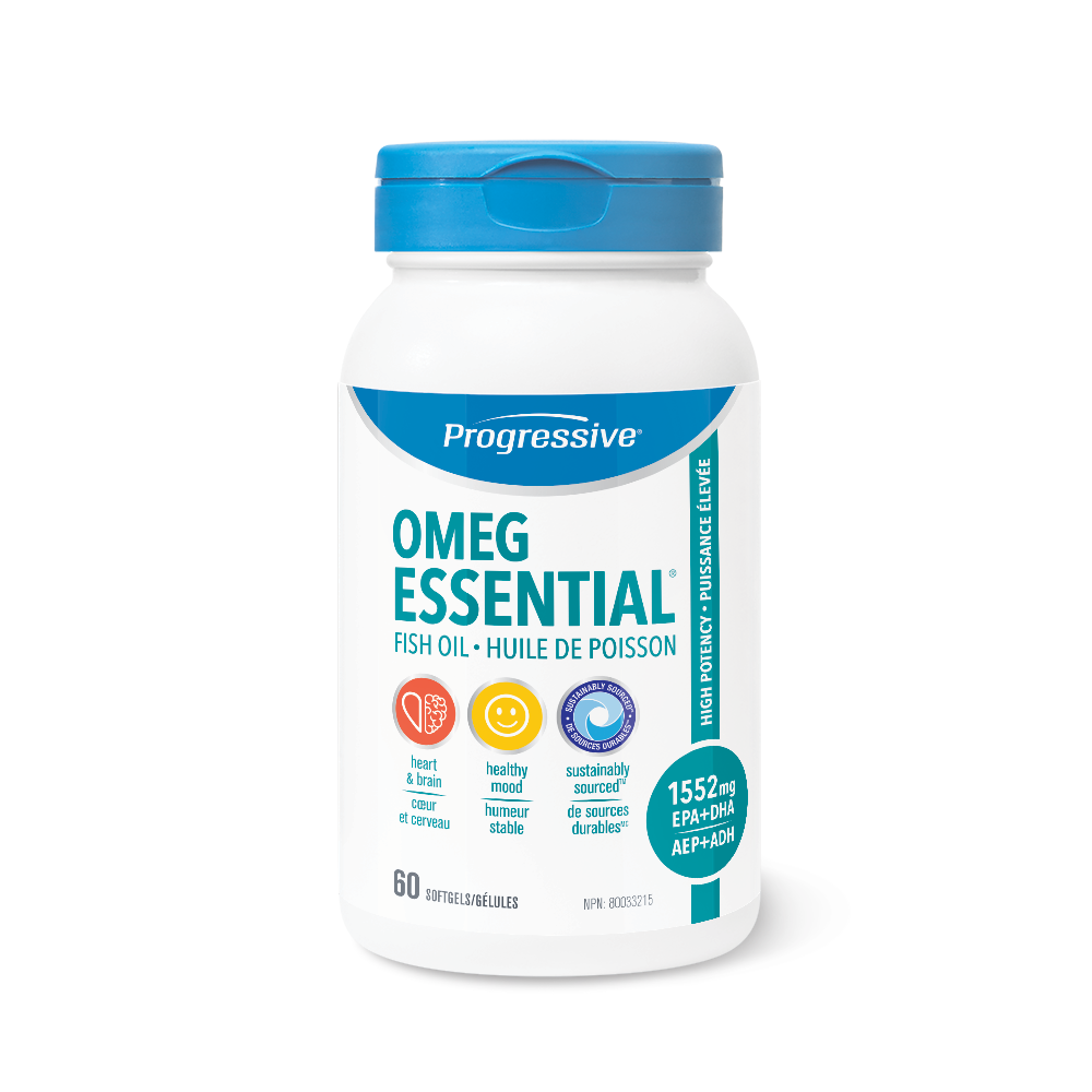 Progressive OmegEssential Fish Oil - 60 softgels - Omega 3