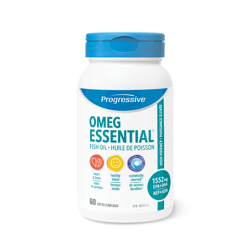 Progressive OmegEssential Fish Oil - 60 softgels - Omega 3
