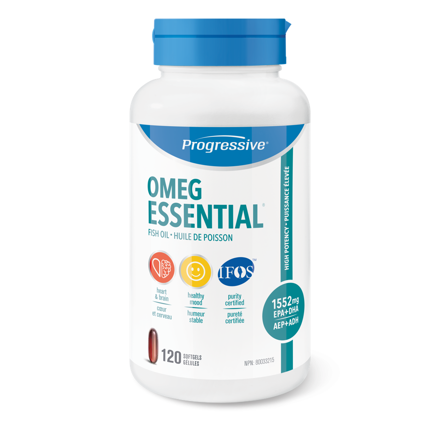 Progressive OmegEssential Fish Oil - 120 softgels - Omega 3