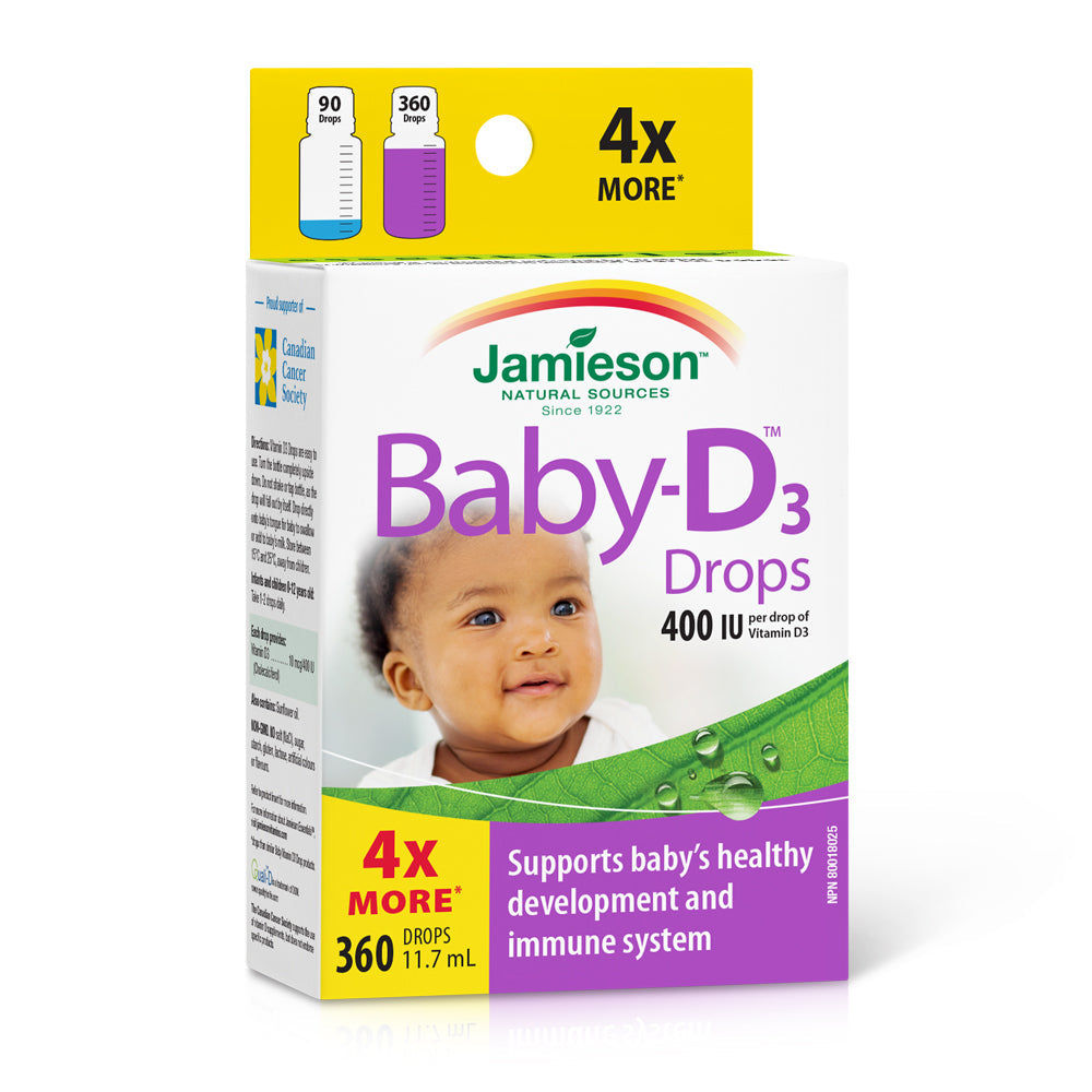 Jamieson Baby-D 400 UI Gouttelettes de vitamine D3