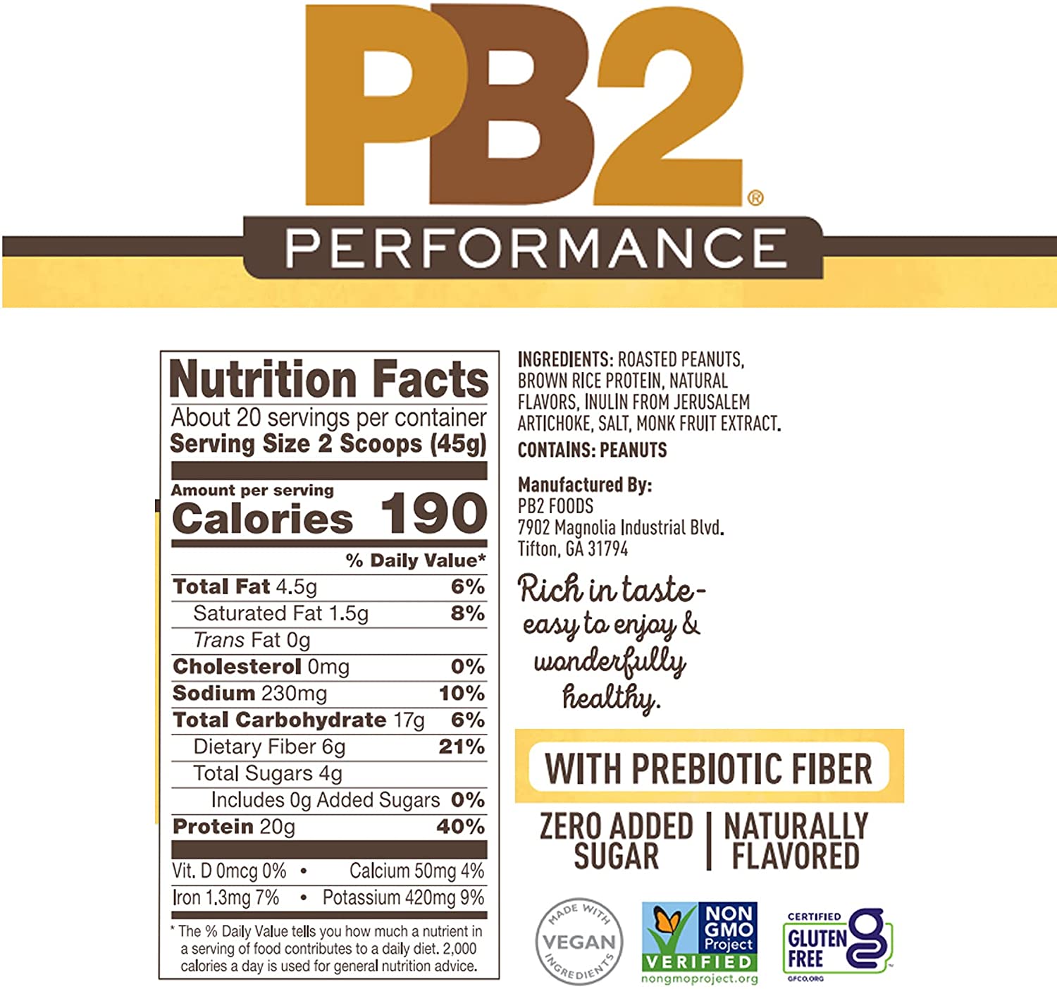 PB2 Performance Proteinpulver