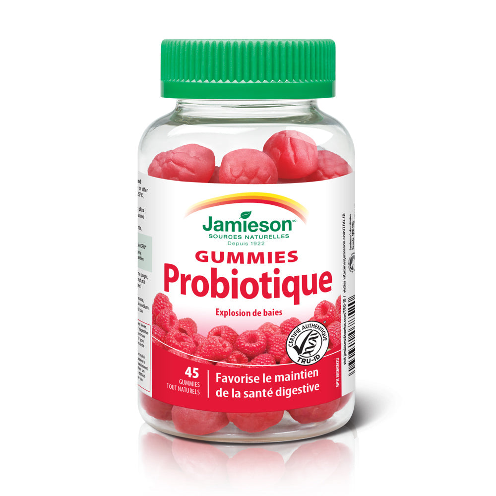 Jamieson Probiotic Gummies - 45 Gummies Berry Blast - - Probiotics