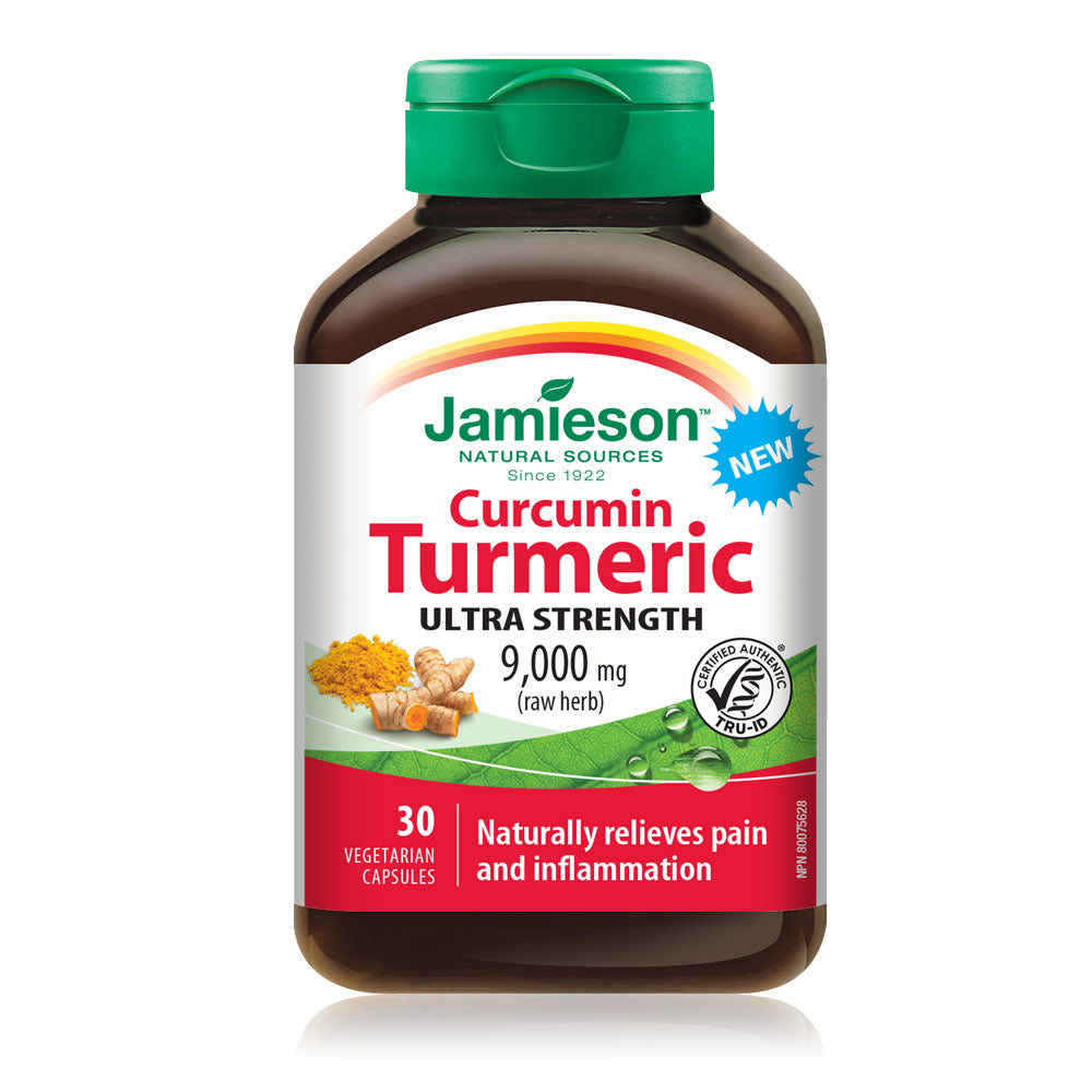 Jamieson Curcumin Turmeric 9,000mg - 30 Capsules - Herbals