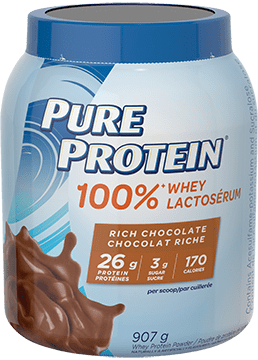 Pure Protein 100% Whey Protein Powder - Chocolate 907g - Protein Powder