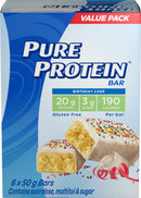 Pure Protein Protein Bars Value Pack - Birthday Cake 6-pack - - Protein snacks