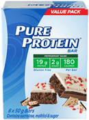 Pure Protein Protein Bars Value Pack - Peppermint Bark 6-pack - - Protein snacks