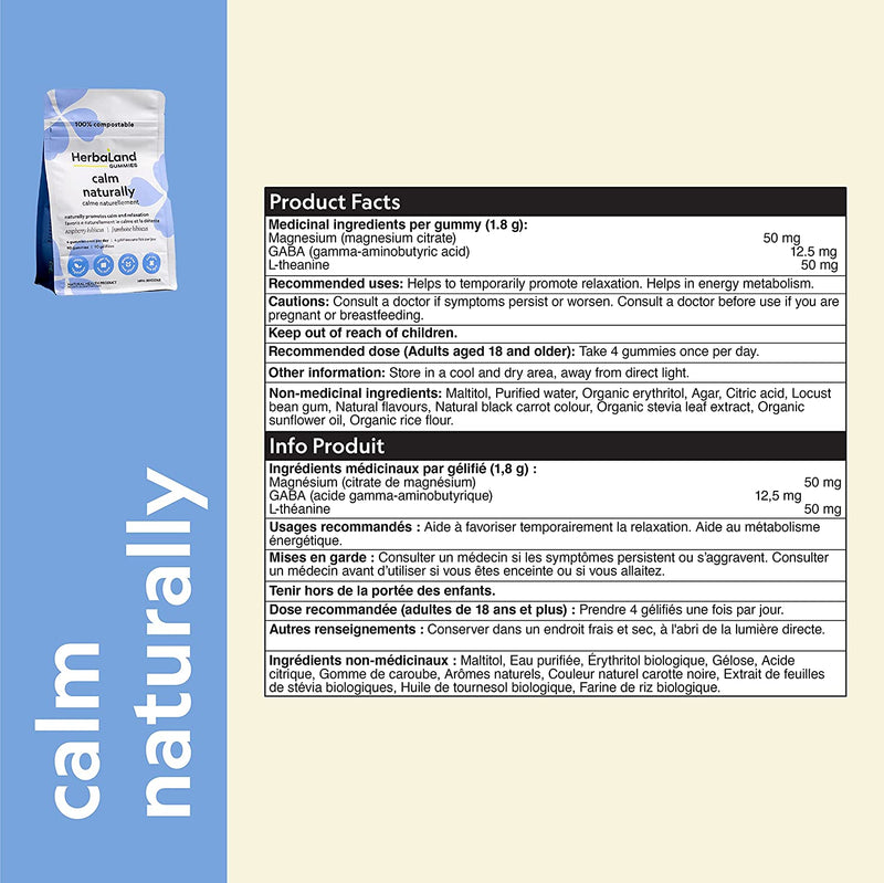 Herbaland Calm Naturally Gummies for Adults