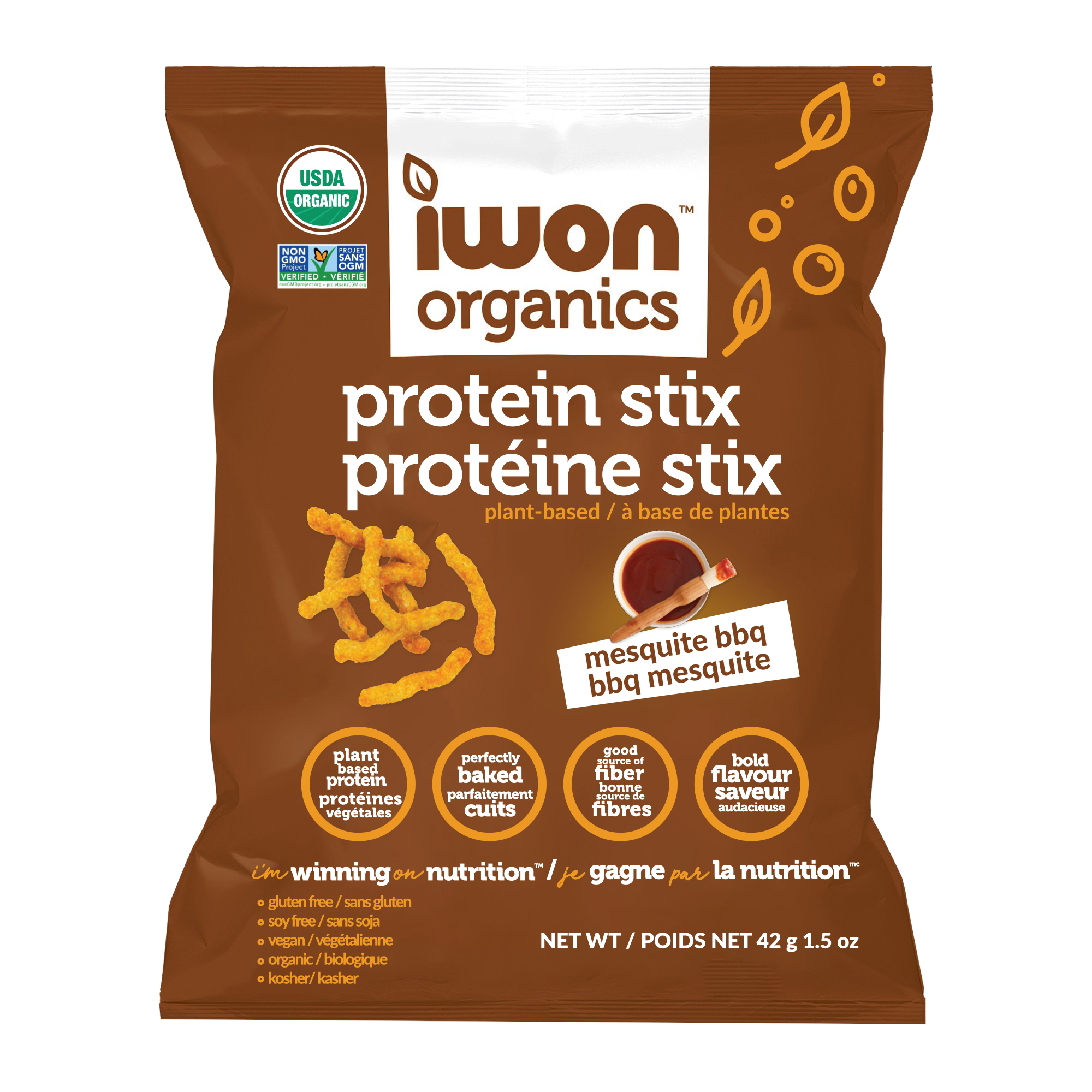 IWON Protein Stix 8x42g / Mesquite BBQ