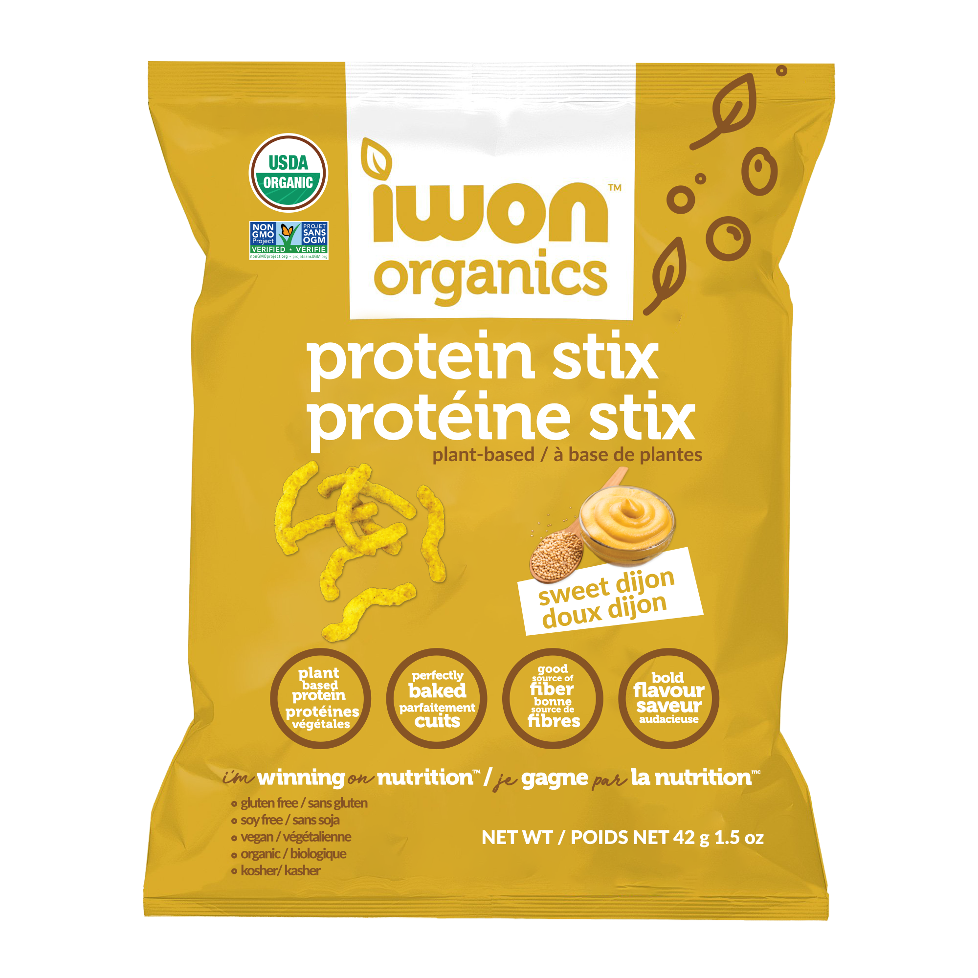 IWON Protein Stix 42g / Sweet Dijon