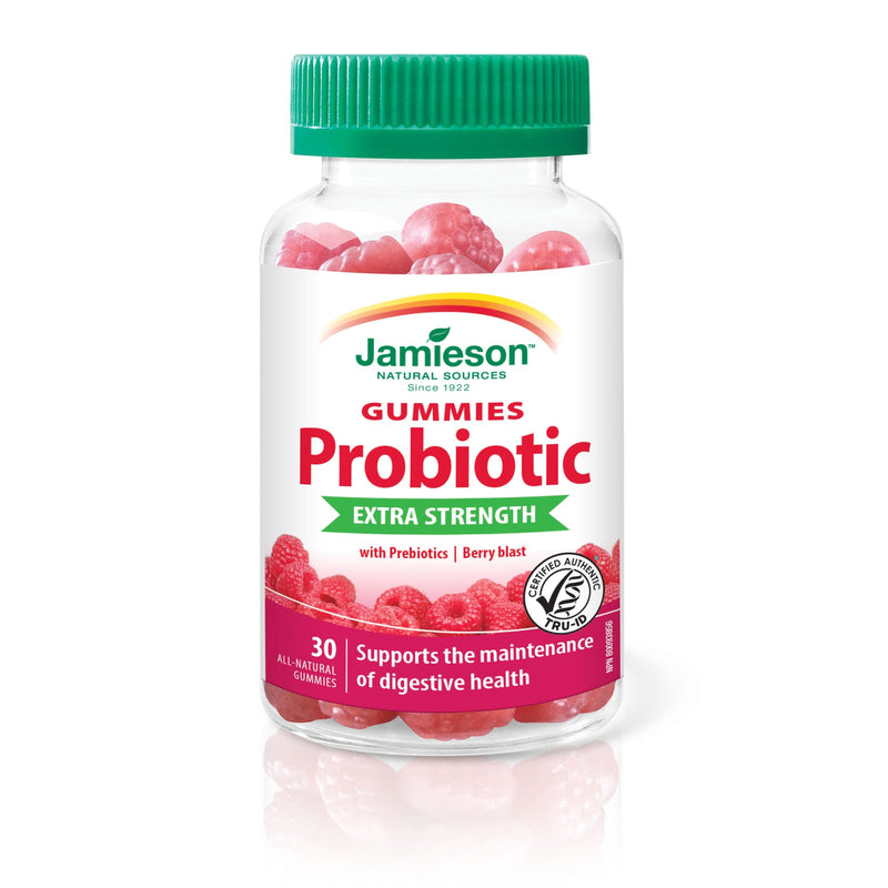 Jamieson Probiotic Gummies extra fort avec prébiotiques