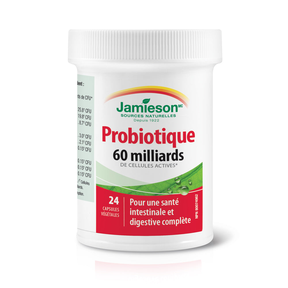 Jamieson Probiotic 60 Billion Ultra Strength, 24 Vegetarian Capsules, SNS Health, Probiotics