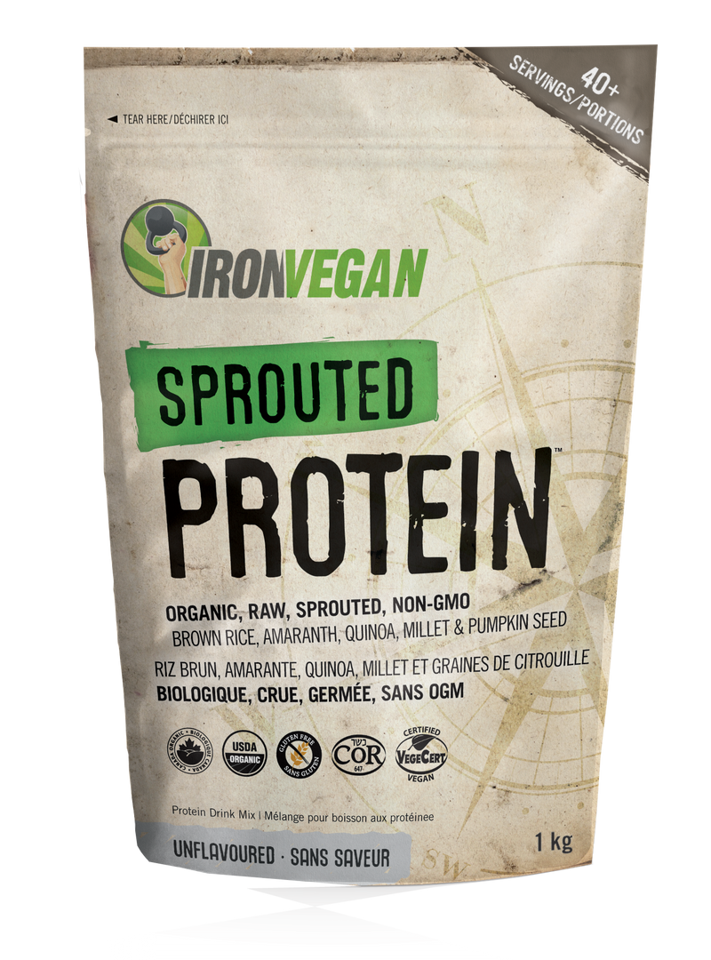 Iron Vegan Sprouted Protein - Chocolate 1kg - Protein Powder