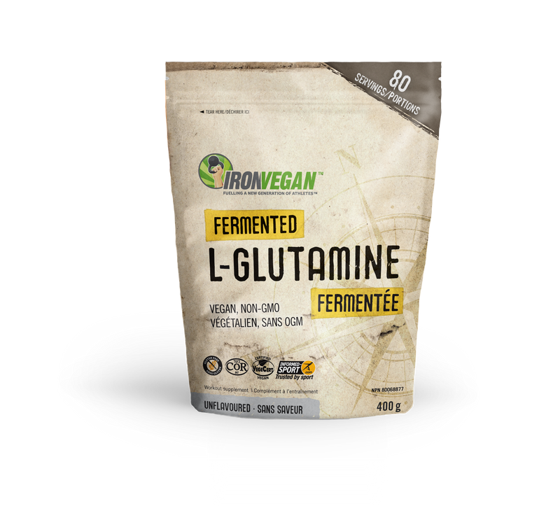 Iron Vegan Fermented L-Glutamine - 400g Unflavoured - Amino Acids