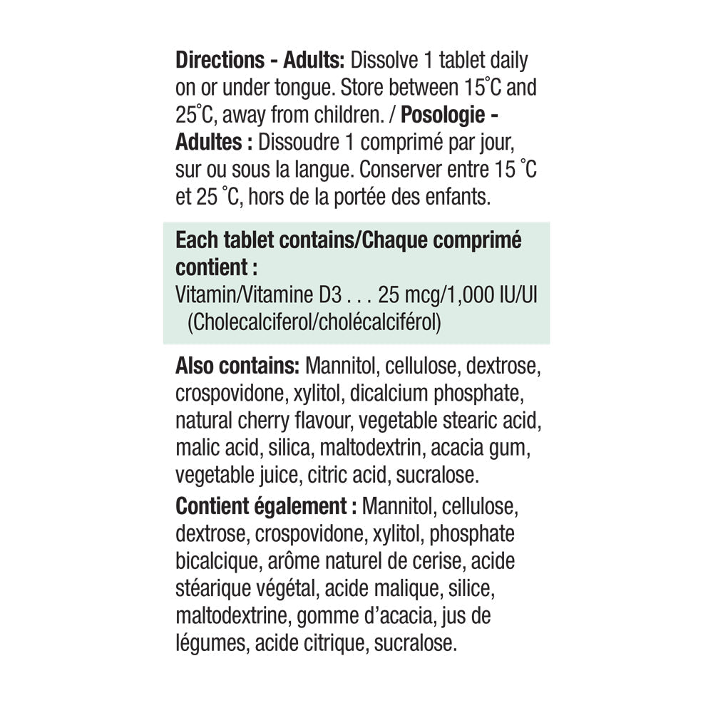 Jamieson Vitamin D3 Fast-Melting